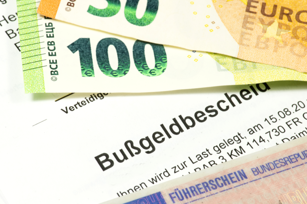 Elegantes Bussgeld Innerhalb Geschlossener Ortschaft Bild