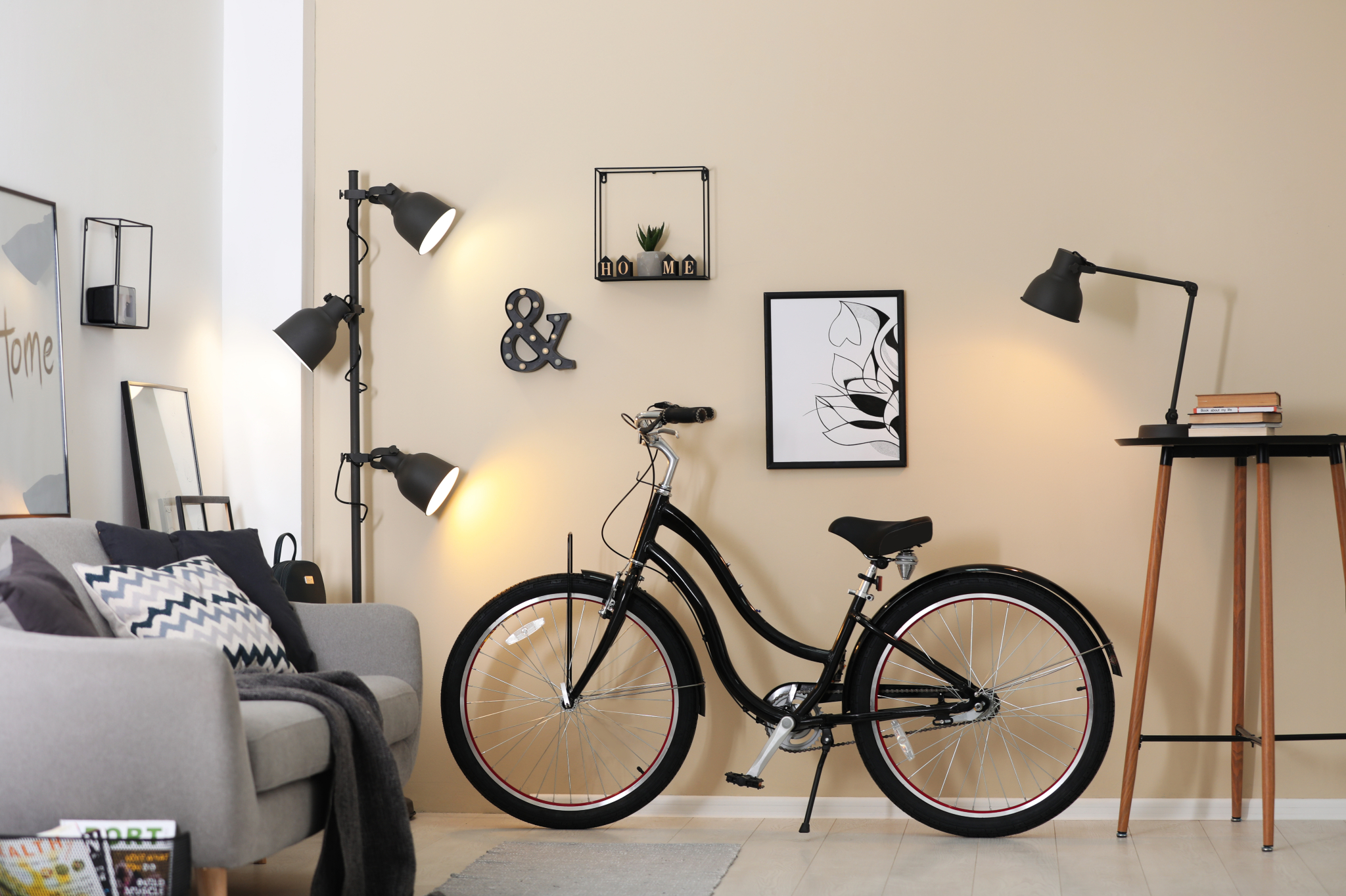 Fahrrad in der Wohnung