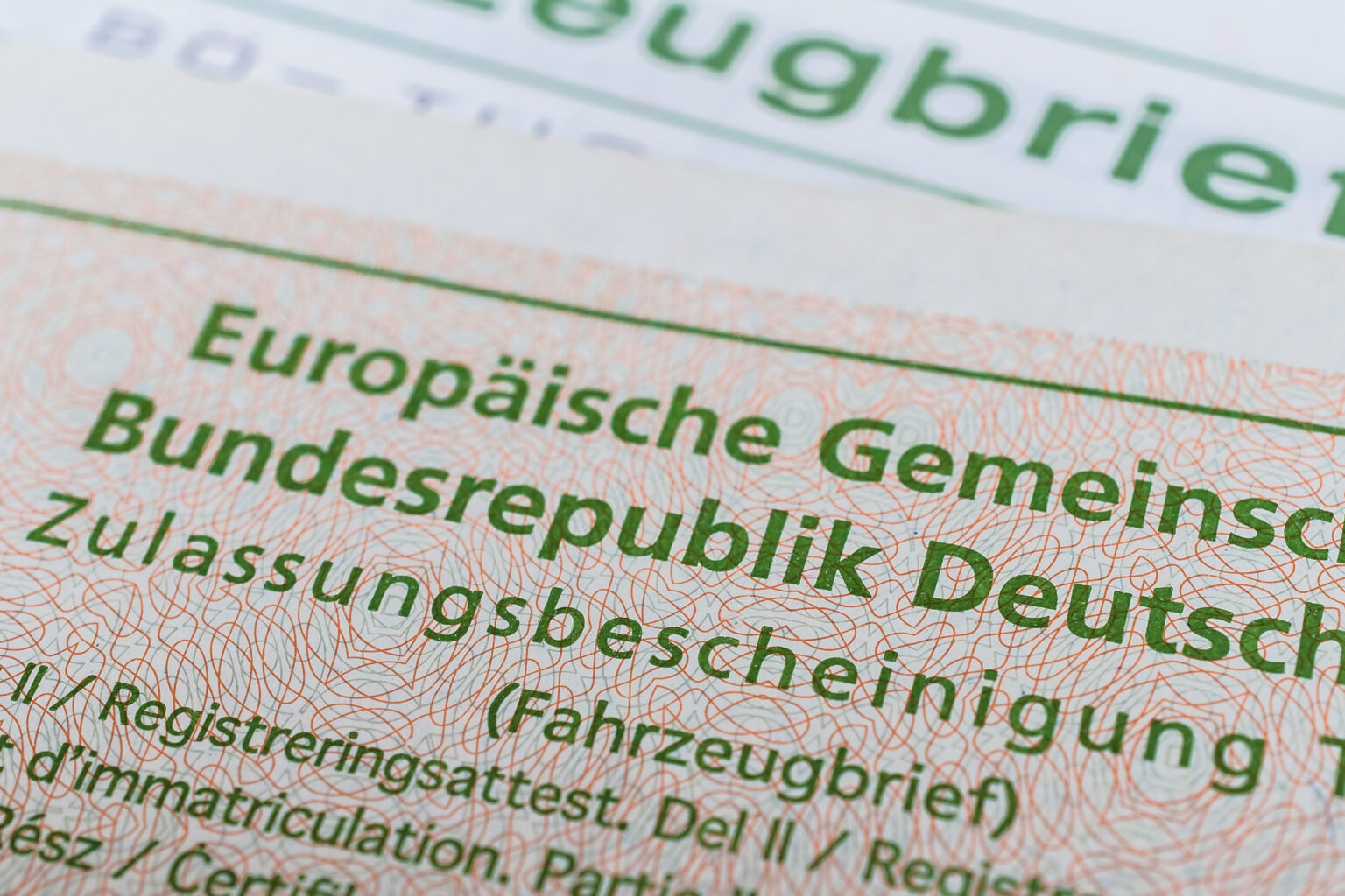Fahrzeugschein Alles zur Zulassungsbescheinigung Teil 1