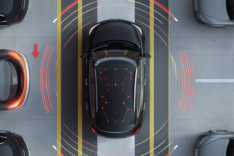 Ultraschallsensor am Auto