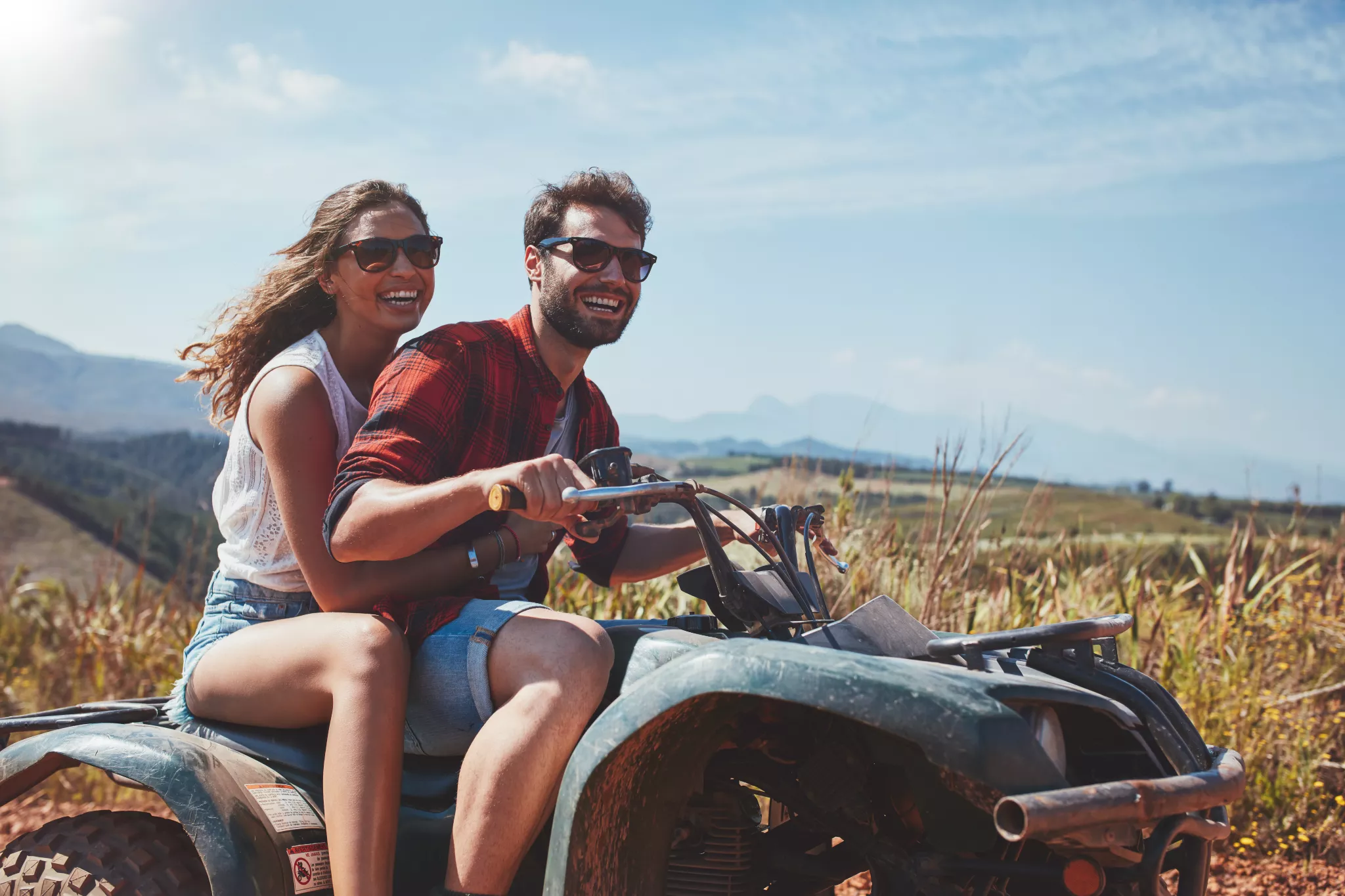Quad-Führerschein: pärchen auf quad