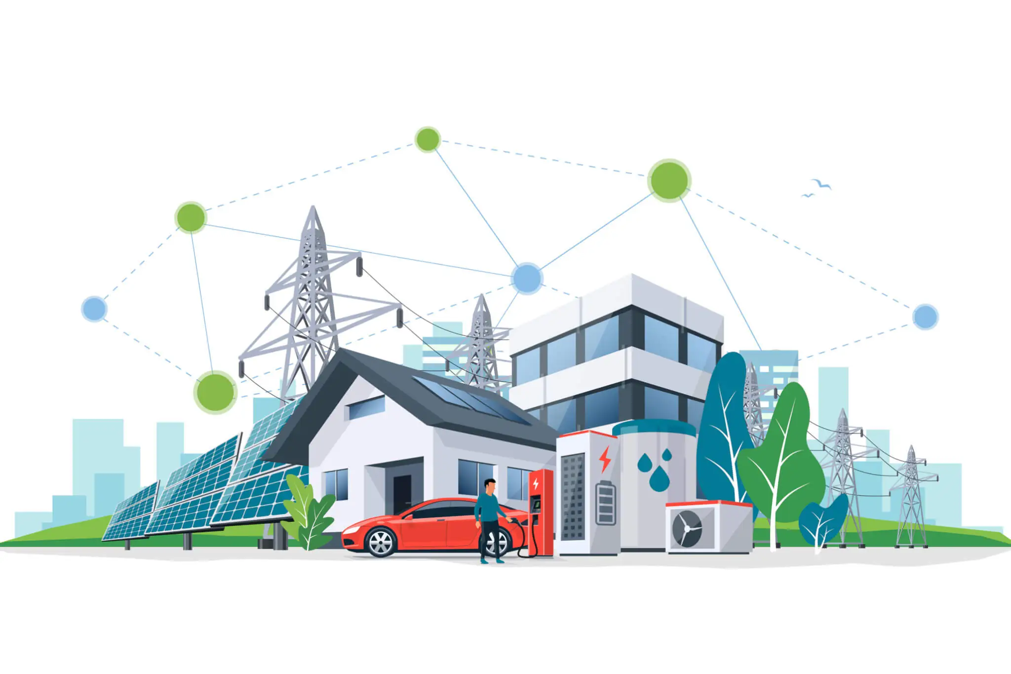 Beispiele für erneuerbare Energien in der Gebäudetechnik